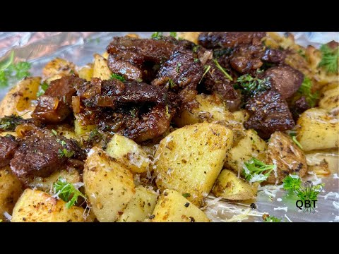 Видео: Как приготовить самый потрясающий ужин со стейком и картофелем за 20 минут?