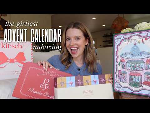 Видео: *милейший* Распаковка Адвент-календаря 2025 года — Anthropologie, Kitsch, Papier + Revolve Beauty