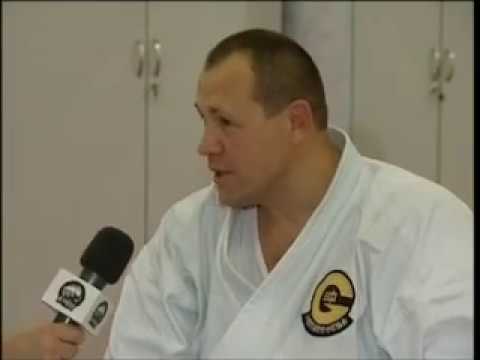 Видео: Телепередача «Дан — тест», Сэнсей Леонид Щепкин 7 ДАН KIOKAY