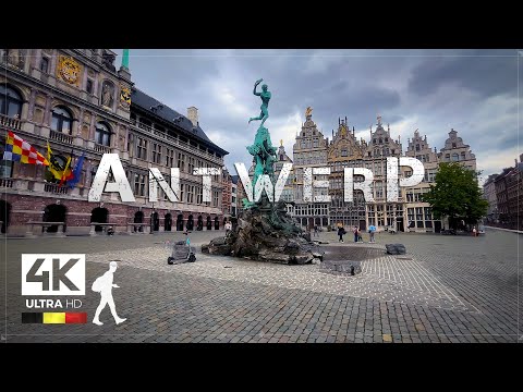 Видео: Прогулка по Антверпену: алмазный город Бельгии - Slow TV 4K