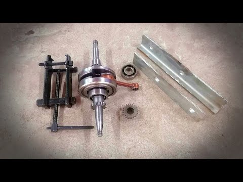 Видео: снять подшипник коленвала скутера/ тест сьемника.