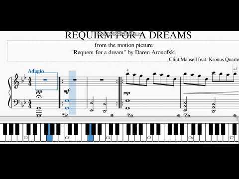 Видео: Requem for a Dream - Cl.Mansell |РЕКВИЕМ ПО МЕЧТЕ| Ноты | How to play | Simple sheets