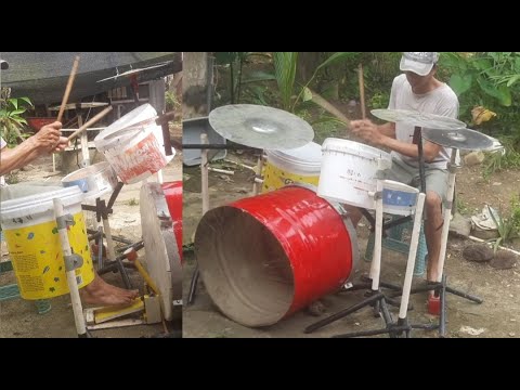 Видео: Сделать ударную установку из использованных ведер