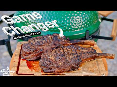 Видео: Стейк «Томагавк» на гриле Big Green Egg: 101: Вкус стейка дома (Спасение барбекю на заднем дворе)