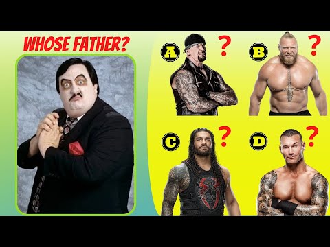 Видео: Викторина WWE - Сможете ли вы угадать ОТЦА и СЫНА в WWE?