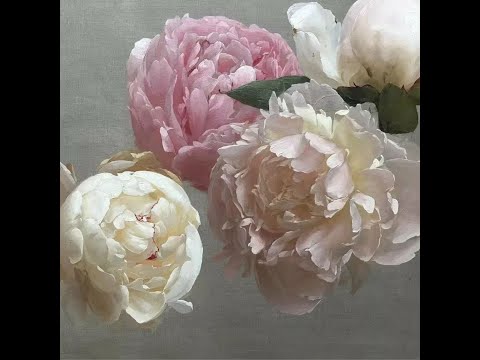 Видео: Как рисовать Пионы.  Получите 50 уроков в описании ролика.