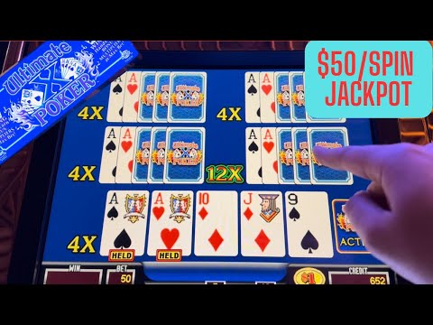Видео: Ultimate X Poker $50/вращение — отличная развлекательная сессия с джекпотом