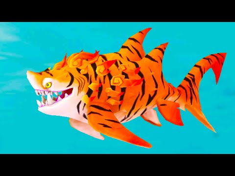 Видео: Эволюция Новых Акул Кида в Hungry Shark Evolution #7 Обновление. Шерхакула, Пожиракулазавр и Аарон