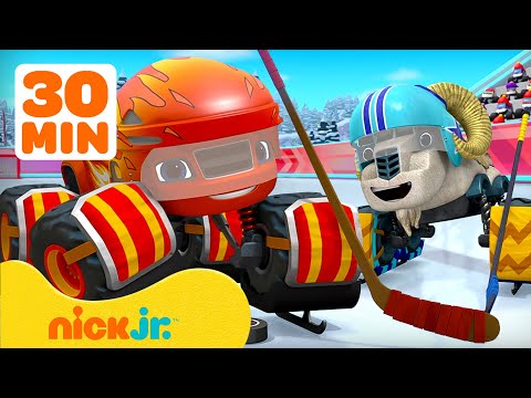 Видео: Вспыш и чудо-машинки | 30 МИНУТ Вспыш играет в спортивные игры! 🏒 Хоккей и многое другое  | Nick Jr.