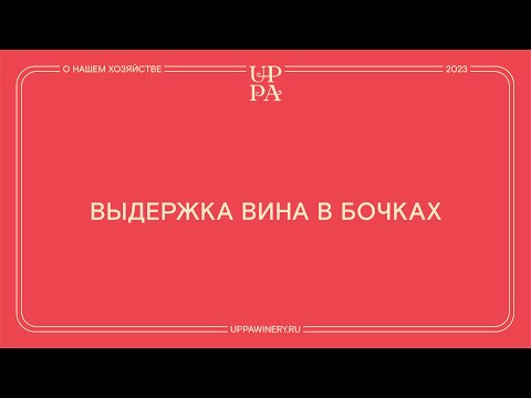 Видео: Павел Швец | Выдержка вина в бочках