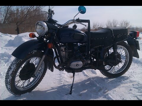 Видео: Мотоцикл УРАЛ , ЗАПУСК В МОРОЗ - 15.