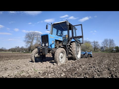 Видео: Культивация огородов на качество. Трактором МТЗ. Обзор нового выхлопа. Сезон 2021
