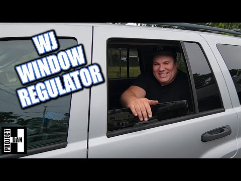 Видео: JEEP GRAND CHEROKEE: ПОВРЕЖДЕНИЕ РАЗБИТОГО ОКНА И РЕМОНТ РЕГУЛЯТОРА WJ
