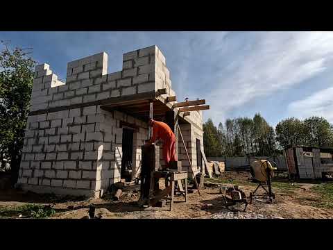 Видео: СТРОЮ.УЧУСЬ. САМ / без пафоса / ЗАВЁЗ ОСТАТКИ БЛОКОВ С КИРПИЧОМ /