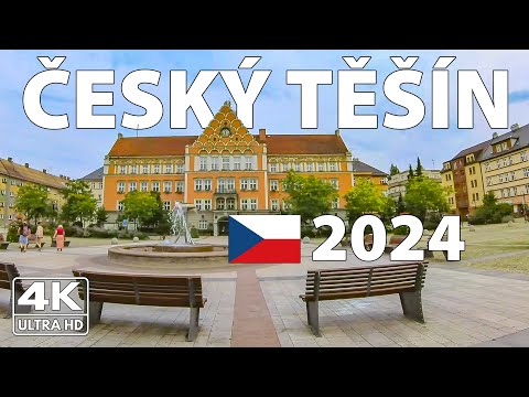 Видео: Чешский Тешин Чехия Прогулка Walking Tour ☁️ 4K с Субтитрами