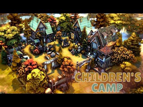 Видео: Детский лагерь Симс 4 | Строительство | Children's camp Sims 4 | NO CC