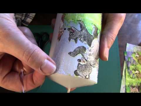 Видео: Холодный декупаж свечи. МК