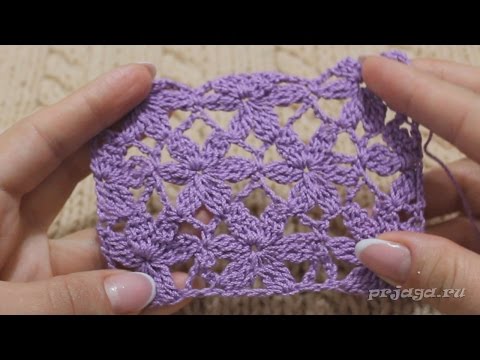 Видео: Цветочки - безотрывное вязание мотивов крючком