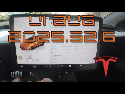 Видео: Ошибка пользовательского интерфейса Tesla Update 2025.32.6 Все еще присутствует