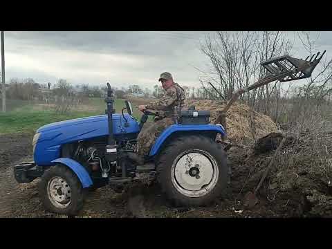 Видео: Вила на мінітрактор ,погрущик на задню навіску