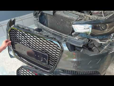 Видео: Замена передней решетки на AUDI A6 C7