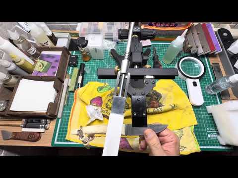 Видео: Тест Японского камня Suehiro Maido 10000 Grit на стали s90v  63HRC