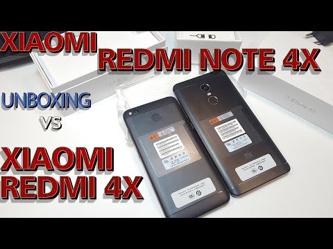 Видео: XIAOMI REDMI NOTE 4X vs REDMI 4X. (black vs black) Распаковываем и сравниваем смартфоны с ALIEXPRESS