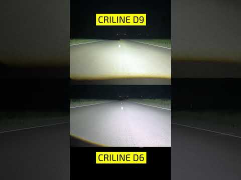 Видео: Как светят Criline D6 и D9 ? #criline #автосвет #biled #ledlamps #авто #car #auto