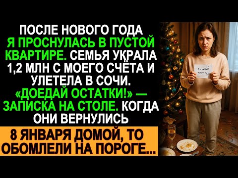 Видео: Я проснулась одна — деньги исчезли, семья в Сочи… 8 января всё перевернулось!