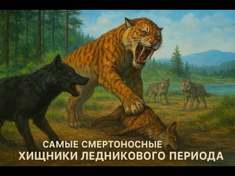 Видео: СМЕРТЕЛЬНЫЕ ХИЩНИКИ ЛЕДНИКОВОГО ПЕРИОДА: Саблезубый тигр против древних волков