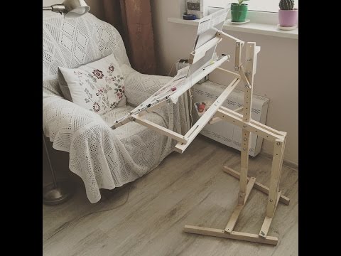 Видео: Вышивка крестом. Станок от "Мастера Сереги".