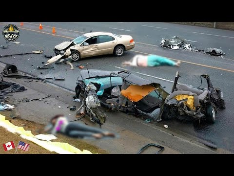 Видео: 50 самых жестоких моментов автокатастроф 2025 года — идиоты в машинах мгновенно получают карму
