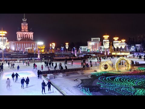 Видео: ВДНХ КАТОК VDNH SKATING RINK