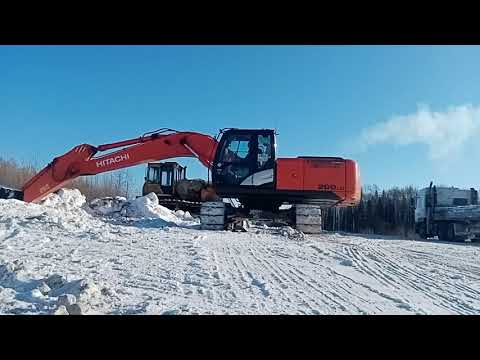 Видео: HITACHI 200 - 5g zaxis. Как прогреть гидравлику.