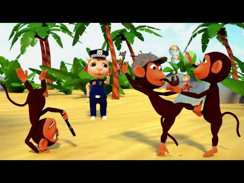 Видео: Макаки против полицейского | Мультики и Песенки для Детей | Долли и Друзья