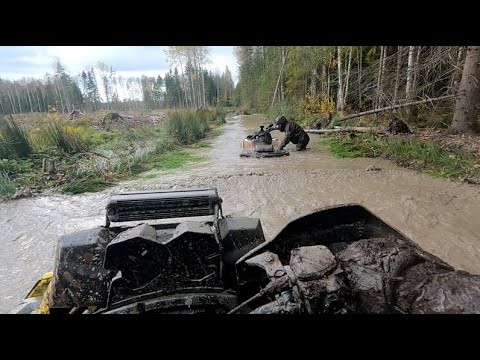 Видео: Прохват по карьеру и трасса через Вивикон, много воды и грязи