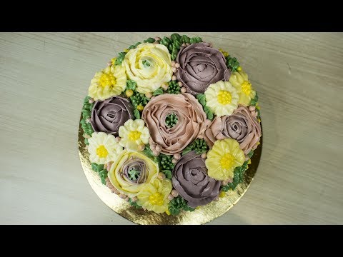 Видео: Торт с Шоколадными Цветами ( Торт «Колибри» Ч.2 ) - Я - ТОРТодел!