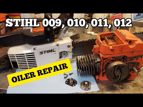Видео: Ремонт маслозаправщика для бензопил Stihl 009, 010, 011, 012 Vintage