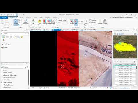 Видео: Инструменты ArcGIS для фотограмметрии, редактирования в стерео и по материалам видео с БПЛА