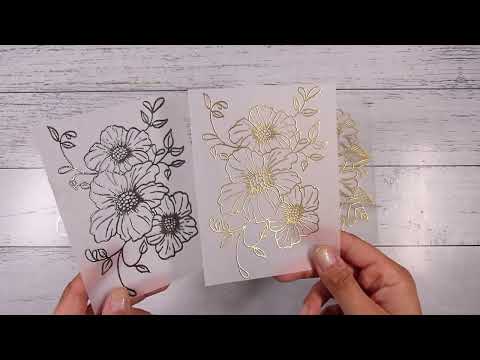 Видео: Как добиться ярко-белого цвета на кальке без горячего тиснения? Сделай сухое тиснение на кальке!