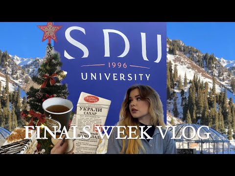 Видео: FINALS WEEK AT SDU | Как прошла моя первая сессия в университете