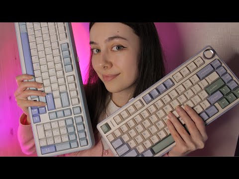 Видео: ASMR распаковка и мурашечный обзор клавиатур EPOMAKER TH99 и AULA F75 ⌨️✨