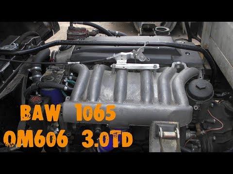 Видео: УазТех: Установка om606, 3.0TD, на BAW Fenix 1065, ЧАСТЬ 2