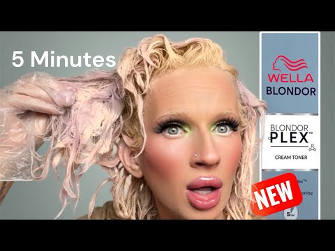 Видео: НОВЫЙ 5-минутный тоник Wella Blonder Plex Crystal Vanilla Cream #блонд #волосы #wellablondor #бло...