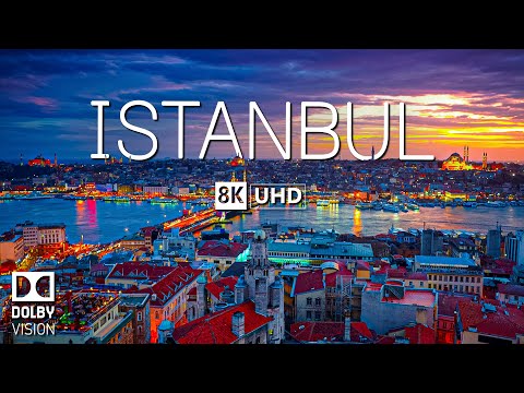 Видео: Стамбул 8K видео Ultra HD с мягкой фортепианной музыкой - 60 кадров в секунду - 8K Nature Film