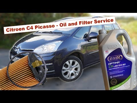 Видео: Замена масла и фильтра Citroen C4 Grand Picasso 2013 года 🚗 Обслуживание — 1.6 HDi Diesel Engine ...