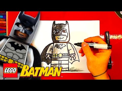 Видео: Как нарисовать Лего БЭТМЕН / How to Draw Lego Batman / урок рисования