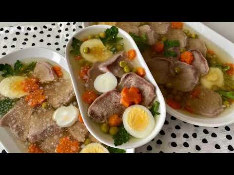 Видео: ЗАЛИВНОЕ ИЗ ЯЗЫКА - КАК ВКУСНО ПРИГОТОВИТЬ ЗАЛИВНОЙ ЯЗЫК