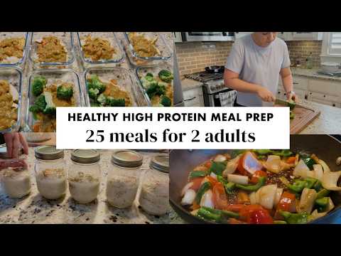 Видео: ПРОСТАЯ подготовка высокобелковой еды + БЕСПЛАТНЫЙ план питания (завтрак, обед и ужин) 🥣 🍤 🍛