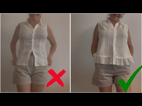 Видео: Вы тоже их видите?👀Как я «вписала» готовые детали в новую блузку 